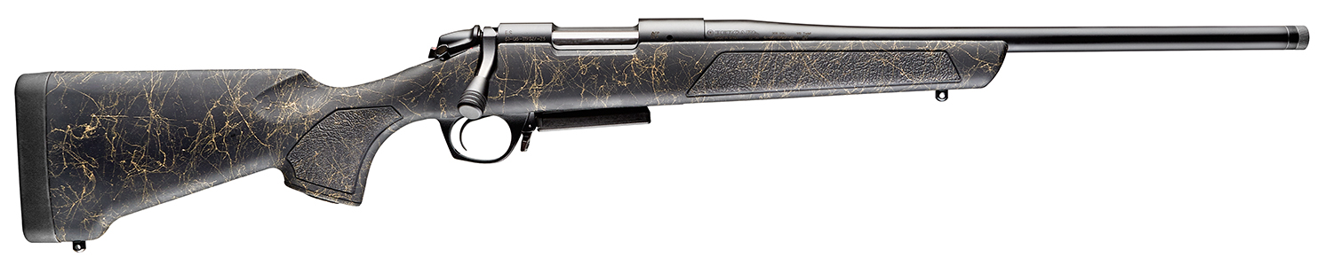 Bergara Rifles B14S902 Stoke  6.5 Creedmoor 4+1, 20" Graphite Black Cerakote #4.5 Contour Threaded Barrel, Graphite Black Cerakote Steel Receiver, Black Webbed Tan Fixed w/SoftTouch Synthetic Stock