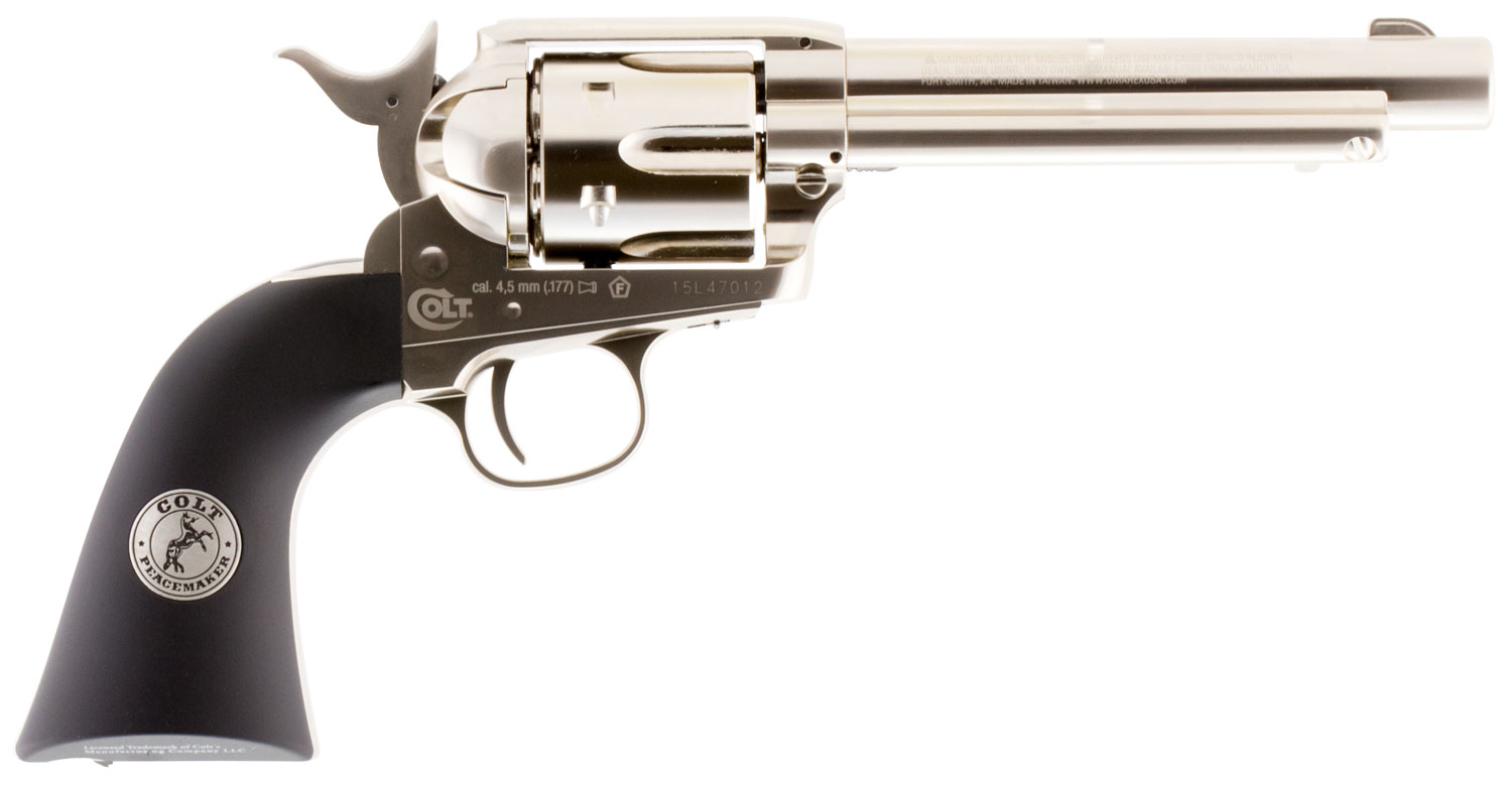Umarex USA 2254051 Colt Peacemaker CO2 Pistol CO2 177 Pellet 6rd Nickel-img-0
