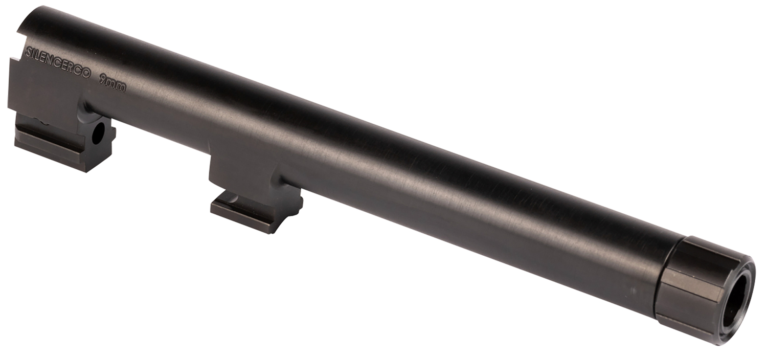 SilencerCo AC2291 Threaded Barrel 5.30" 9mm Luger, Black Nitride...-img-0