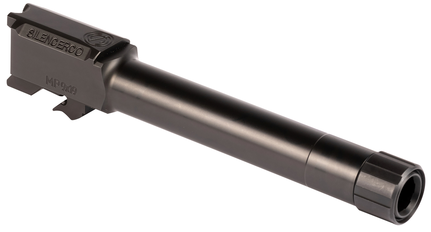 SilencerCo AC2023 S&W  9mm Luger 4.75" Threaded Black Nitride Stainless Steel, Fits S&W M&P