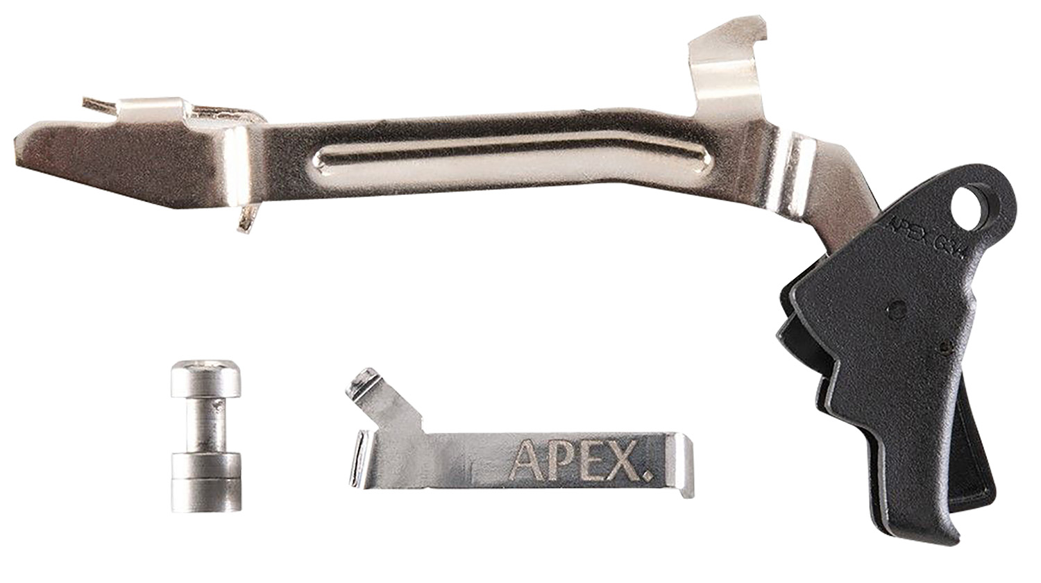 Apex Tactical 102P115 Action Enhancement Slim Black Drop-In Compatible W/Glock Gen3-4 17/19/22-27/31/32/33/34/35