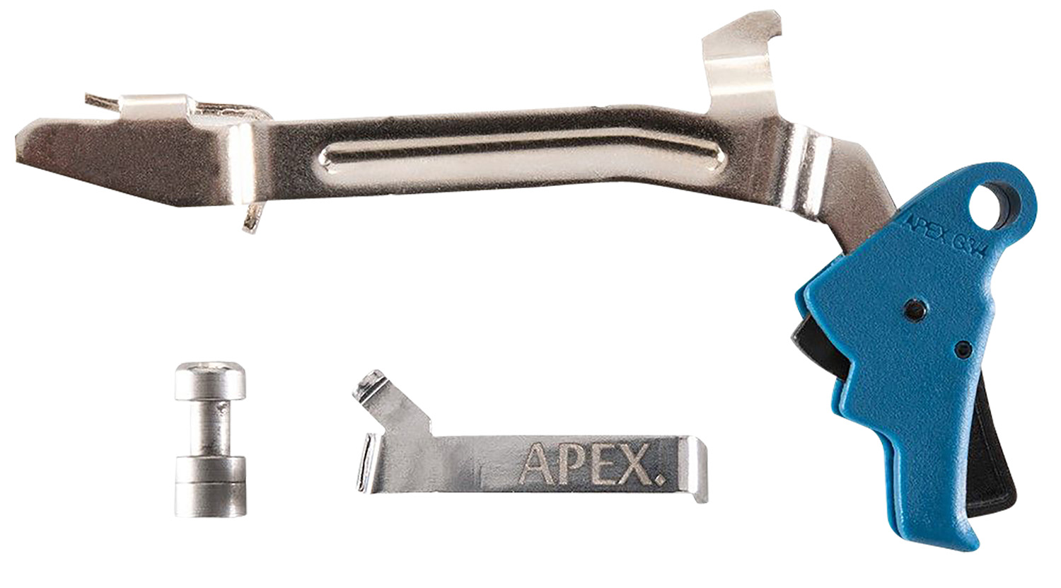 Apex Tactical 102P175 Action Enhancement Slim Blue Drop-In Compatible W/Glock Gen3-4 17/19/22-27/31/32/33/34/35