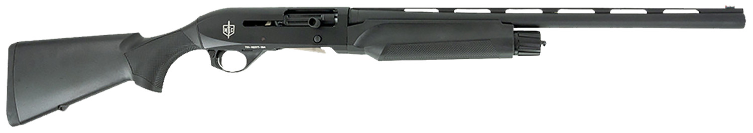 MAC 21000156 2 3-Gun 12 Gauge 3 3+1 21, Black, Synthetic Furniture, Fiber Optic Sight, Oversized Controls, 3 Chokes