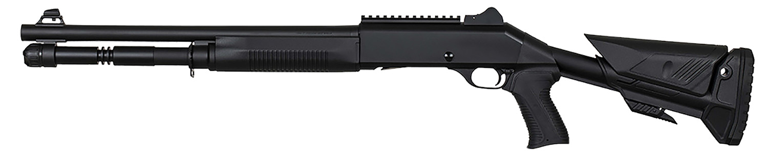 MAC 1014 Breacher 12 gauge right side with ghost ring sights and Picatinny rail