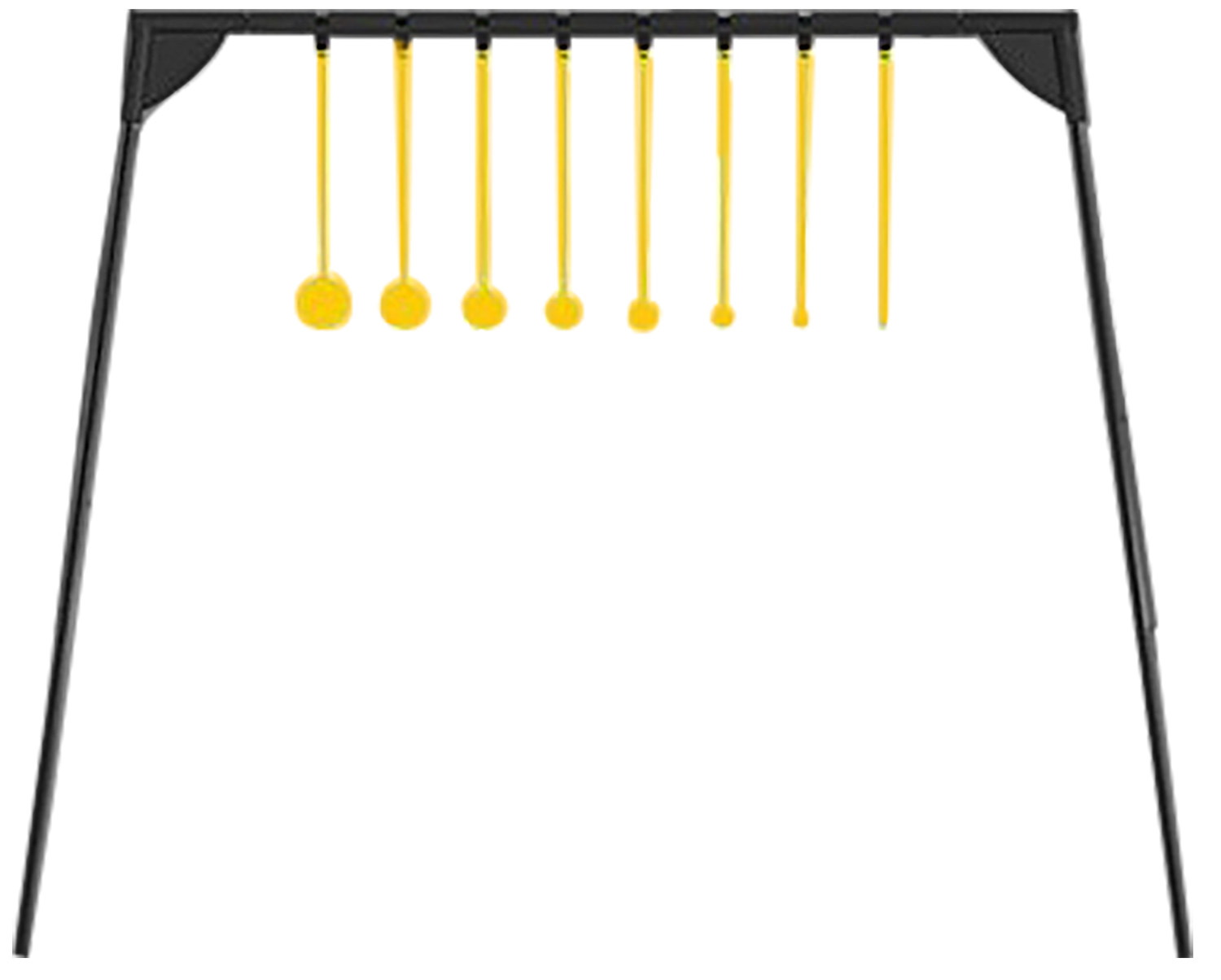 Caldwell 4002310 Rimfire KYL AR500 Steel Target Set, 8 Black/Yellow Targets