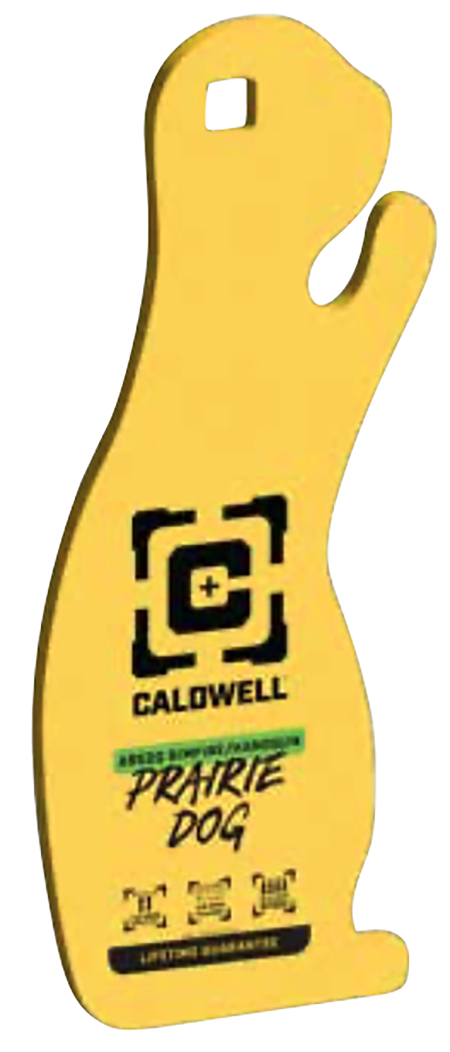Caldwell 4002313 Rimfire/Handgun Yellow AR500 Steel Prairie Dog 1/4" Thick