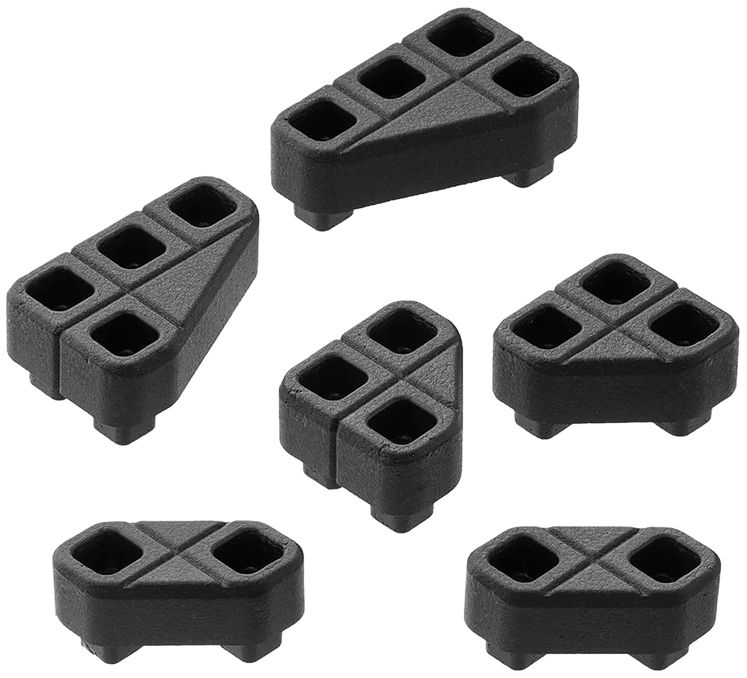 Magpul Mag1366-Black DAKA Block Kit Angled, Includes 45 Degree Blocks (2), 45/90 Degree Blocks (2) & 30/60 Degree Blocks