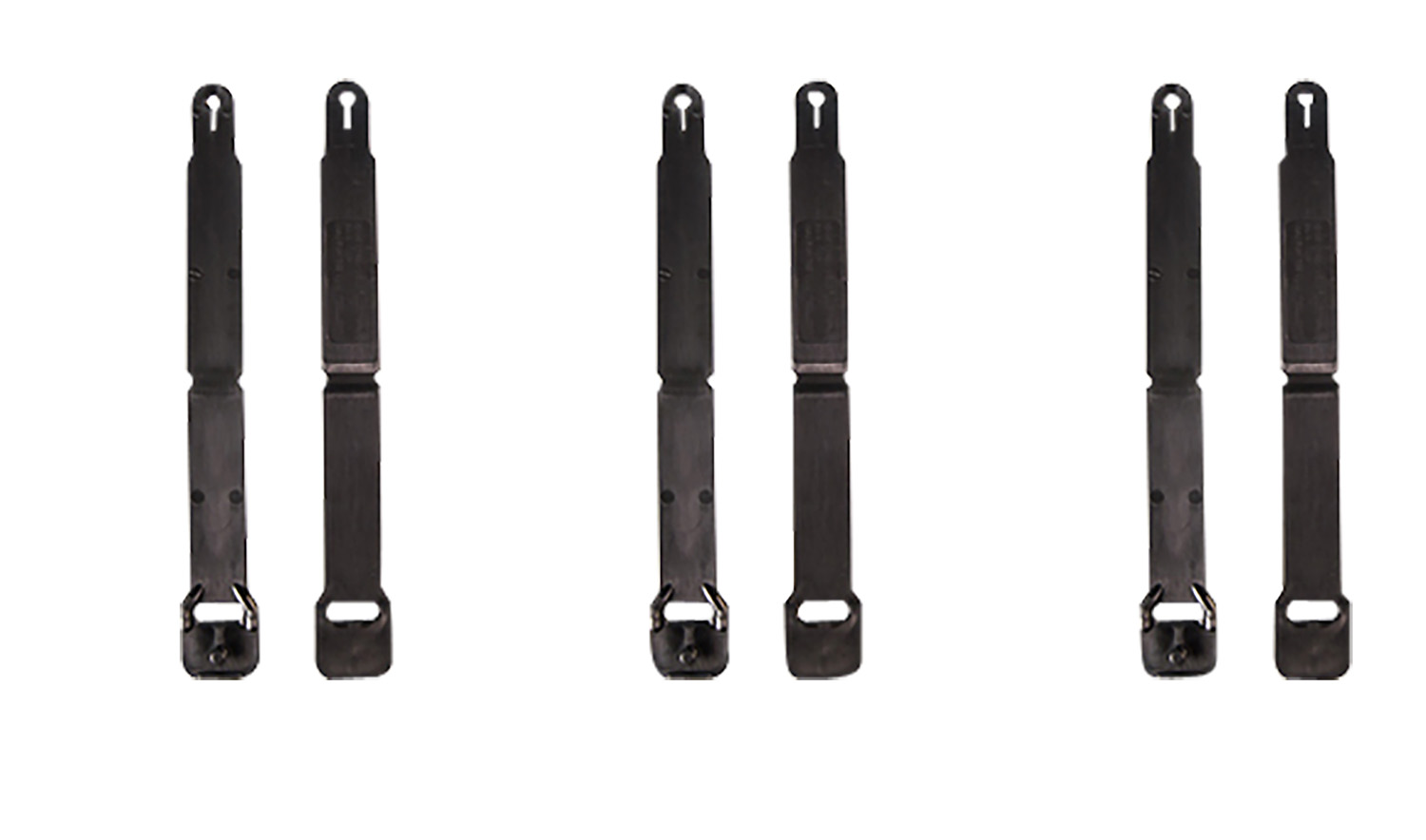 High Speed Gear 91SC12BK MOLLE Clips Short Black Injection Molded 12 Pack