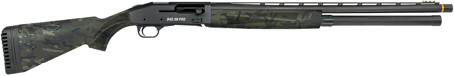 Mossberg 85166 940 Pro 12 Gauge 9+1 3 24, Tungsten Gray Optic Cut Rec, Black Multicam Synthetic Furniture, Adj. Shim Stock, Gold Oversized Controls, HiViz Fiber Optic Sight, Ext. Chokes Mossberg 85166 940 Pro 12 Gauge 9+1 3 24, Tungsten Gray Optic Cut Rec, Black Multicam Synthetic Furniture, Adj. Shim Stock, Gold Oversized Controls, HiViz Fiber Optic Sight, Ext. Chokes