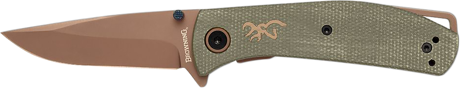Browning 3220516 Trailside EDC Small 3" Folding Modified Drop Point Plain-img-0
