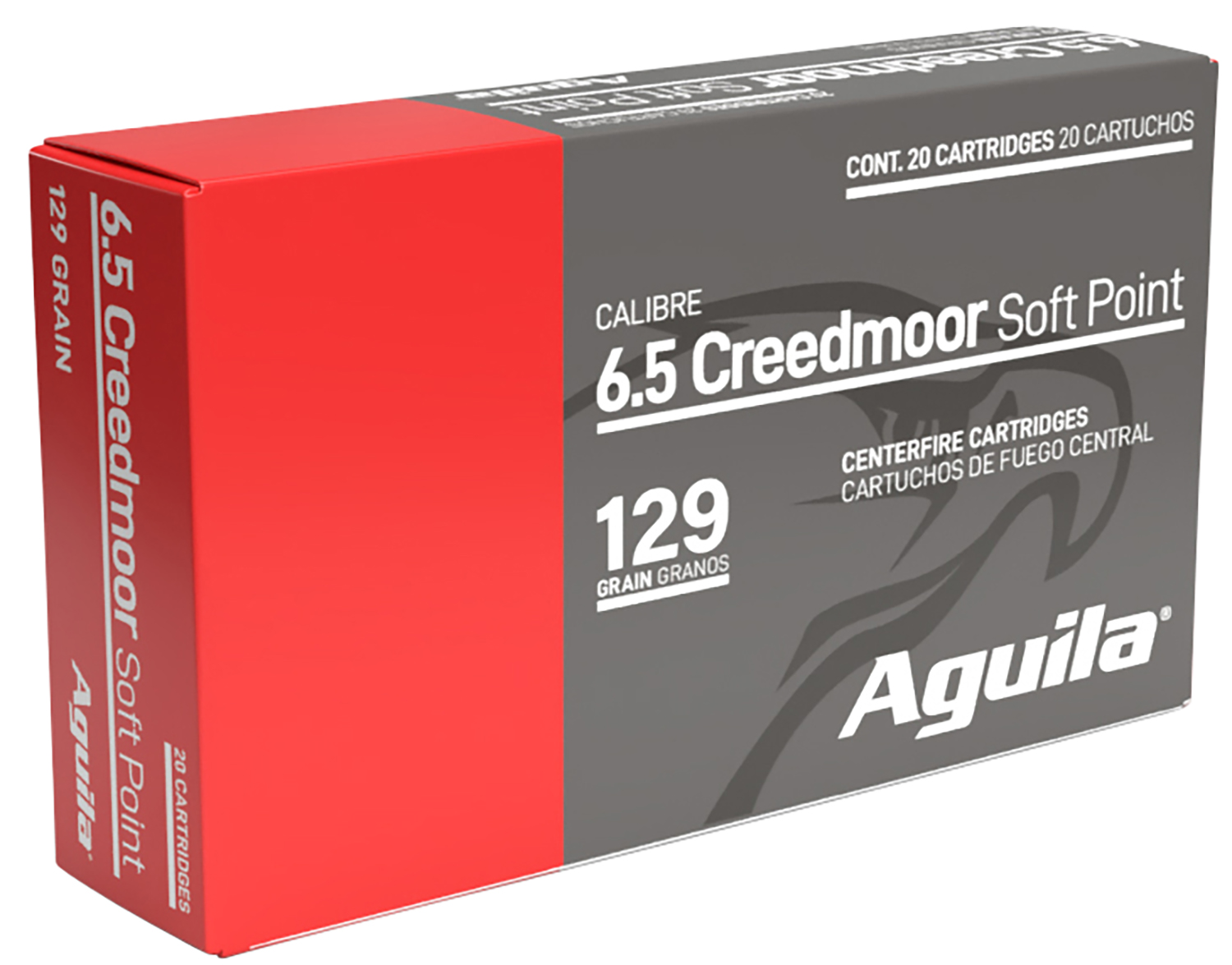 Aguila 81489AG   6.5Creedmoor 129gr InterLock Boat Tail Soft Point 20 Per Box/10 Case