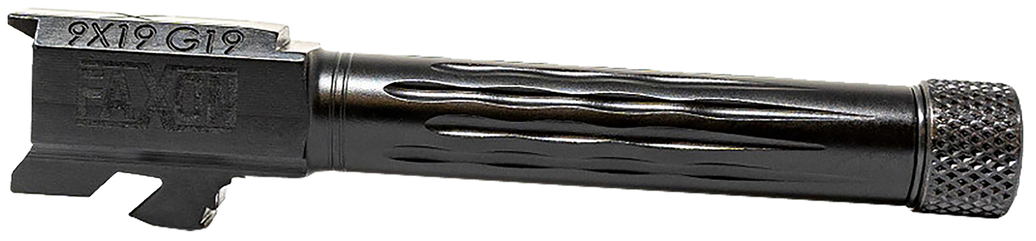 Faxon Firearms Gb910N19LGQT Match Series 9mm Luger Compatible W/Glock 45, Glock 19 Gen2-5 Black Nitride 416R Stainless S