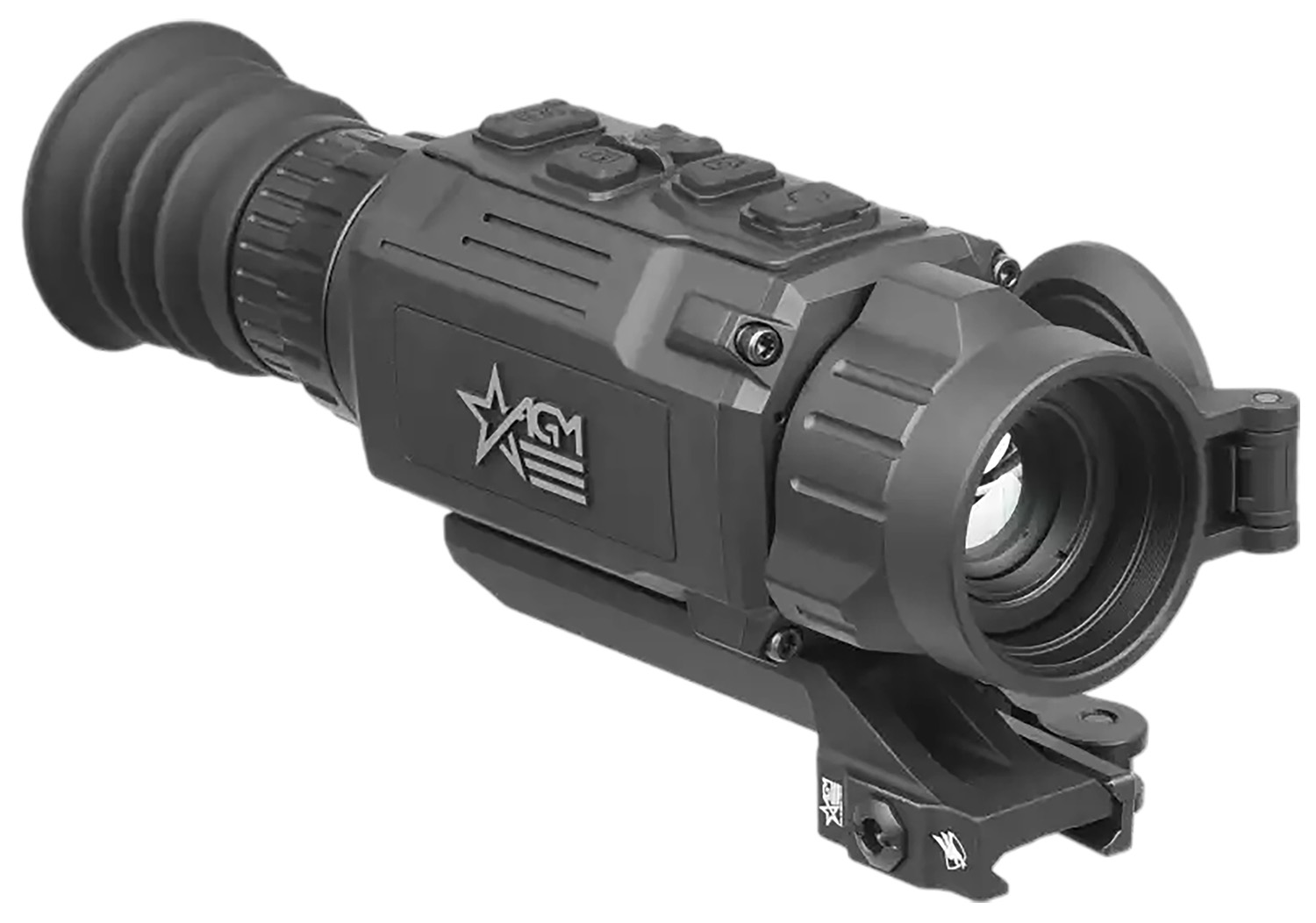 AGM Global Vision 314218550204R221 Rattler V2 25-256 Thermal Black 3.5-28X 25mm Multi Reticle, Digital 1X/2X/4X/8X Zoom 