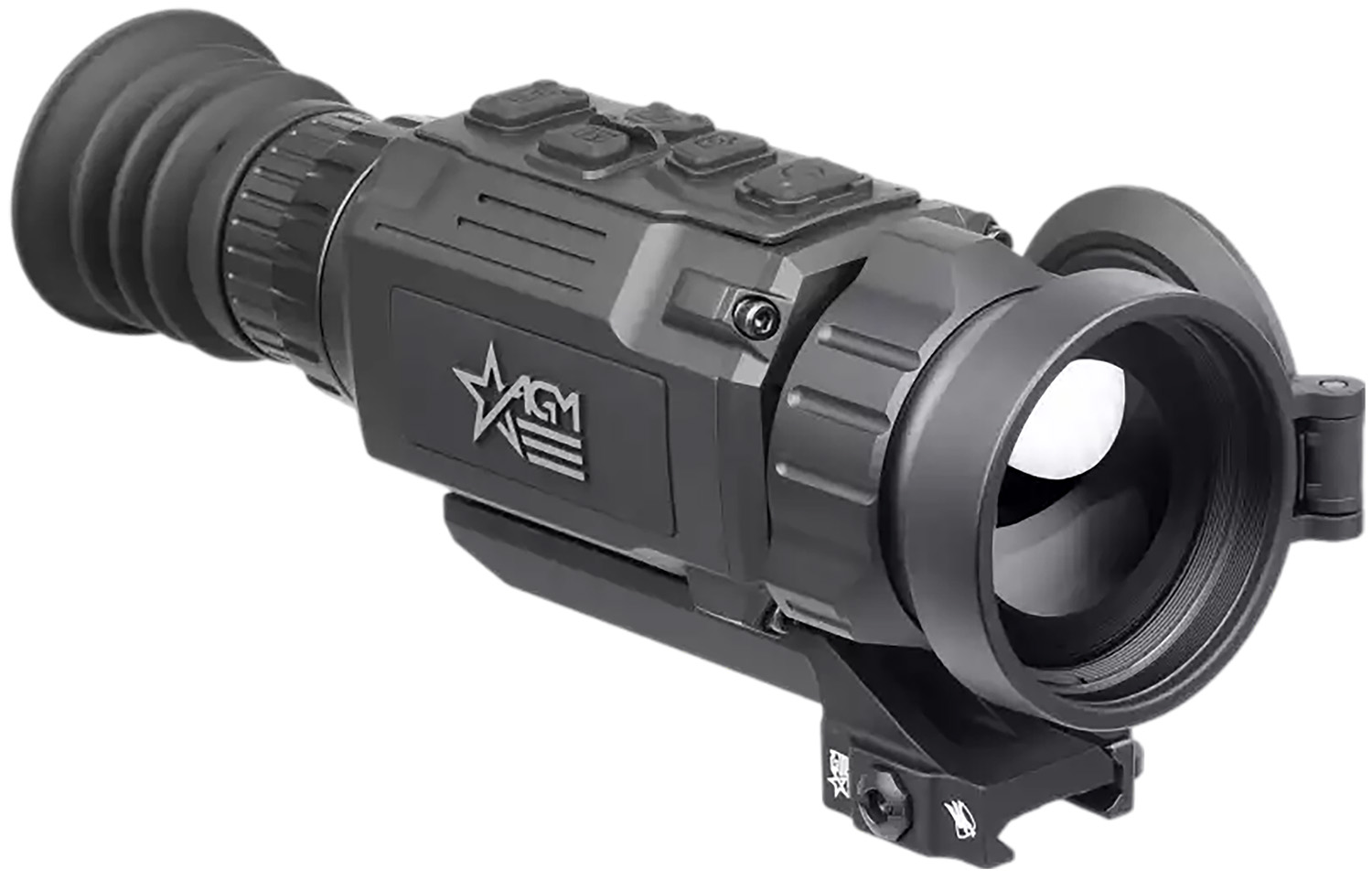 AGM Global Vision 314205550206R561 Rattler V2 50-640 Thermal Black 2.5-20X50mm Multi Reticle, Digital 1X/2X/4X/8X Zoom 6