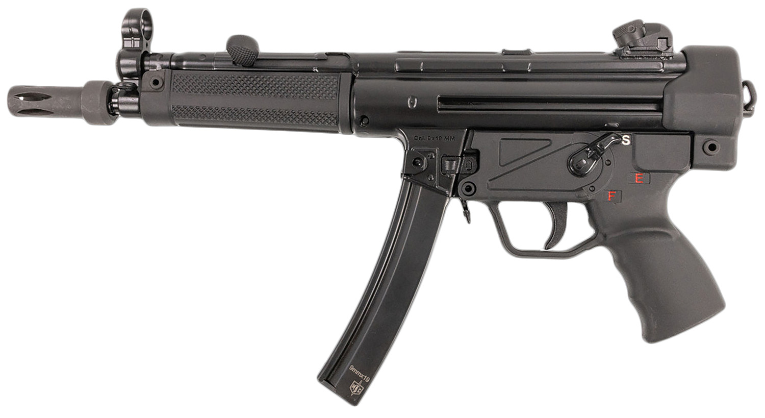 Military Armament Corp MAC 5 9mm Pistol 8.9 in. 30+1 - Superb Smooth Roller-Delayed 3 MAC 5 9mm Pistol roller delayed MP5 pattern gun with 30 round magazine, right side