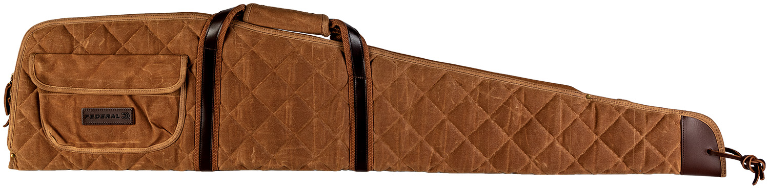 Federal FPSRC48 Premium 48" Tan Scoped Rifle Case Waxed Canvas Quilted