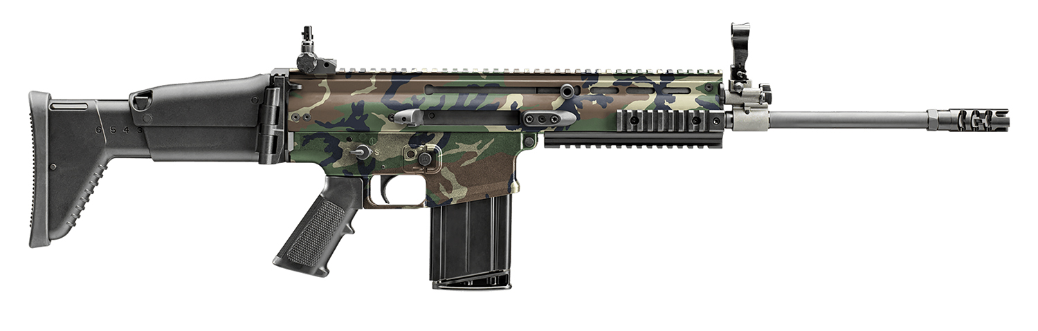 FN FN 3810170101 SCAR 17S 7.62x51mm NATO 20+1, 20" Black Anodized Steel Threaded Barrel, 1913 Picatinny Rail Aluminum Receiver, Adjustable Synthetic Stock, Black Hogue Finger Groove Grip