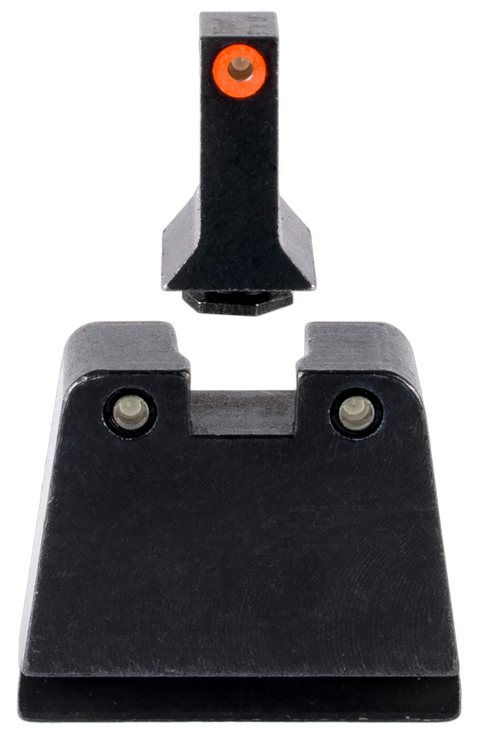 Trijicon GL243C601142 Suppressor Height Sights - Glock Slim Frame, Green Tritium, Orange Front - Trijicon - STEEL