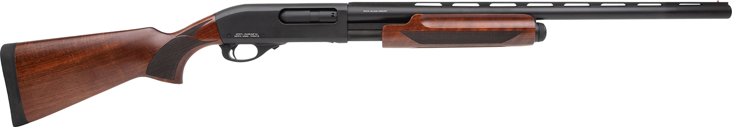 Armscor PA12 Waterfowl 12GA 26in. Barrel 4rd Wood Stock & Forend - Bl... - Rock Island Armory - 12 Gauge