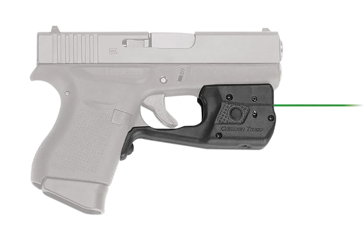 Crimson Trace 01-5860-1 Laserguard Pro Green Laser Light Glock 42/43 - Crimson Trace Corporation - 0.50" AT 50 FT