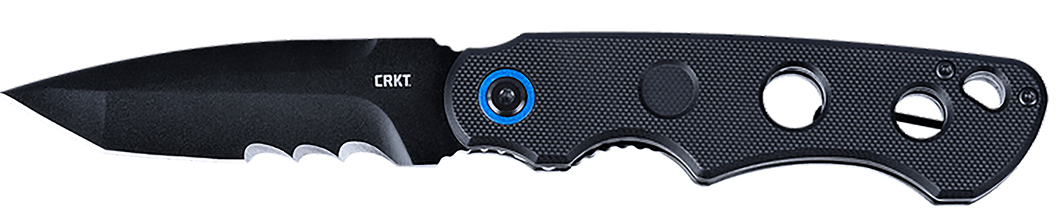 CRKT A.B.C. Tanto Veff Serrated Blade G10 Handle Folding Knife 3.39