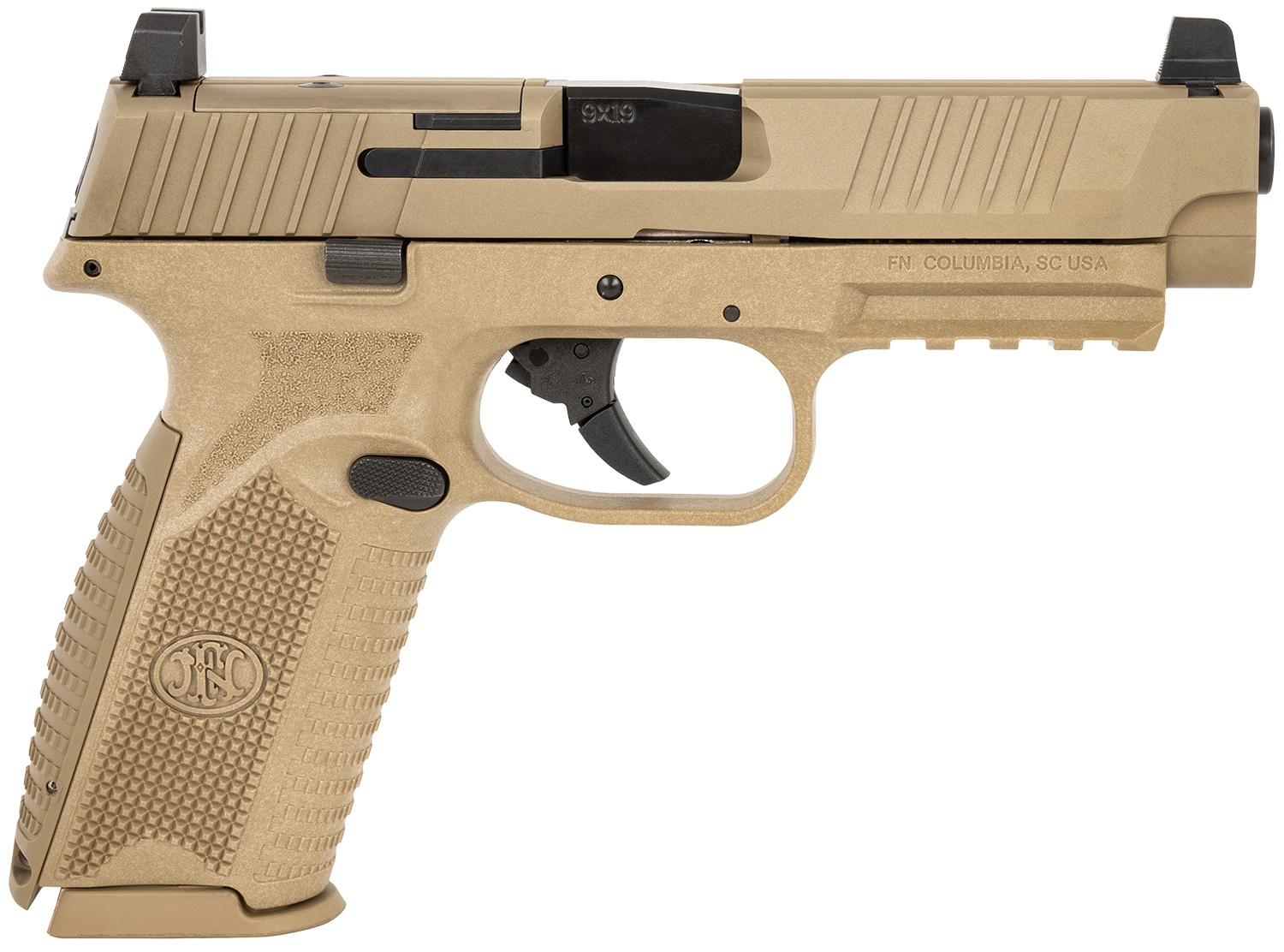 FN 66-100722 509M MRD 9mm 17+1 FDE, 4.5" Barrel, Optics Ready, Co-Witness - FN America - 9mm