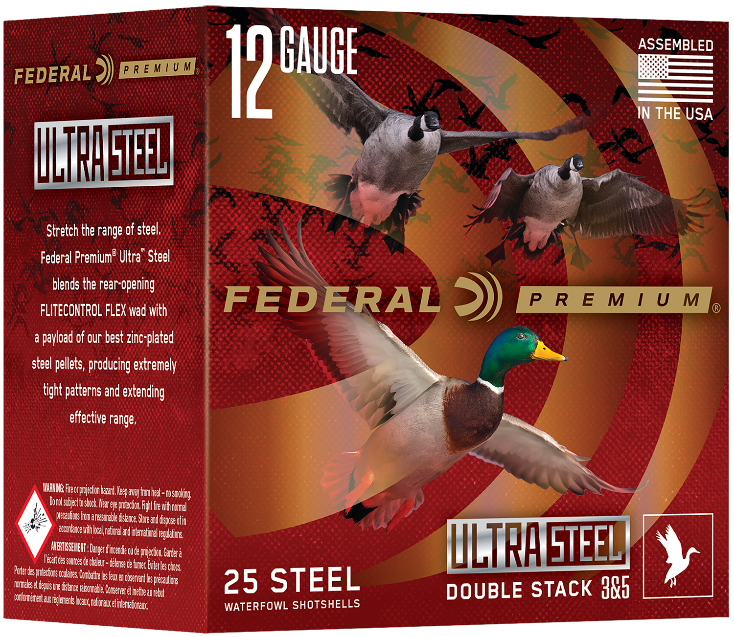 Federal PWUX142BB Premium 12 Gauge 3" 1 1/4 oz BB Shot 25/Box - Federal Premium Ammunition - 12 GAUGE
