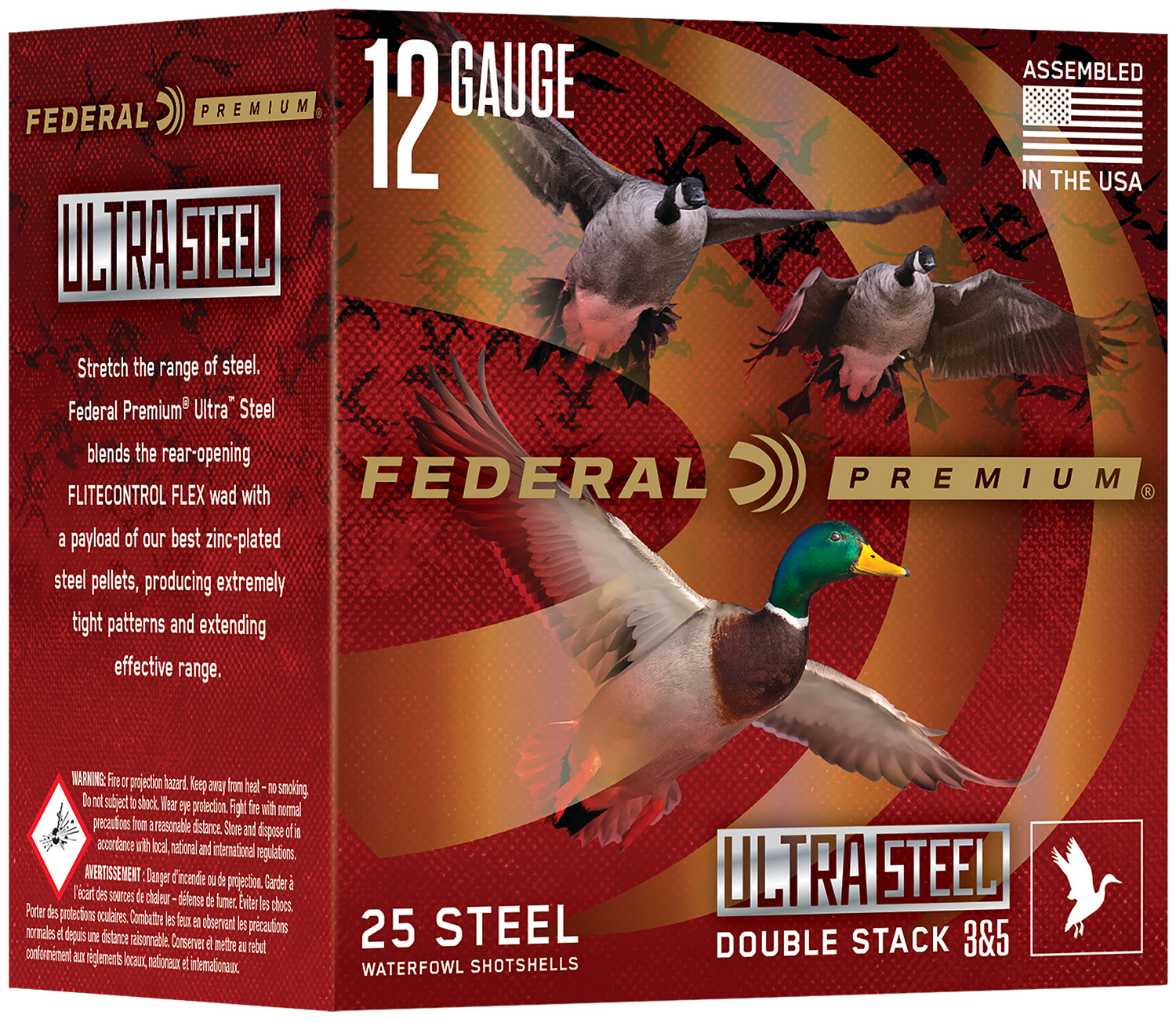 Federal PWUX1422BB Premium  12Gauge 3" 1 1/4 oz 2 Shot 25 Per Box/10 Cs