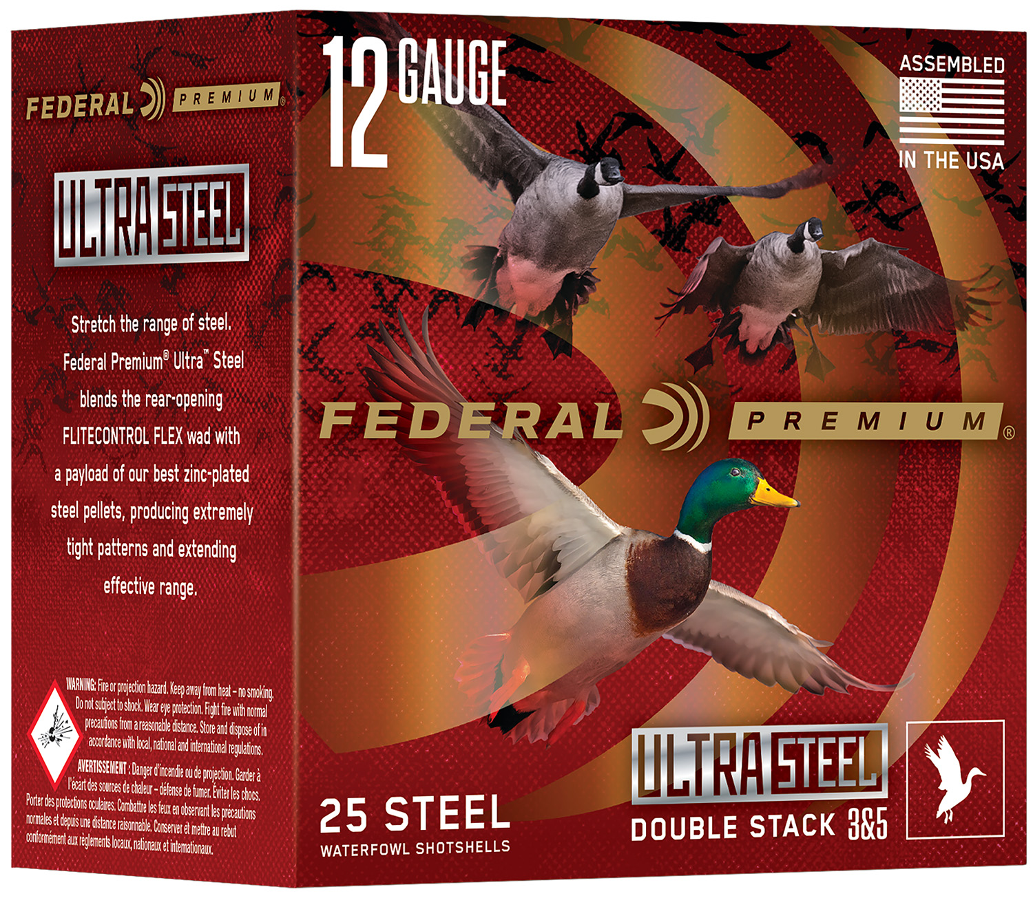 Federal PWUX1422 Premium  12Gauge 3" 1 1/4 oz 2 Shot 25 Per Box/10 Cs