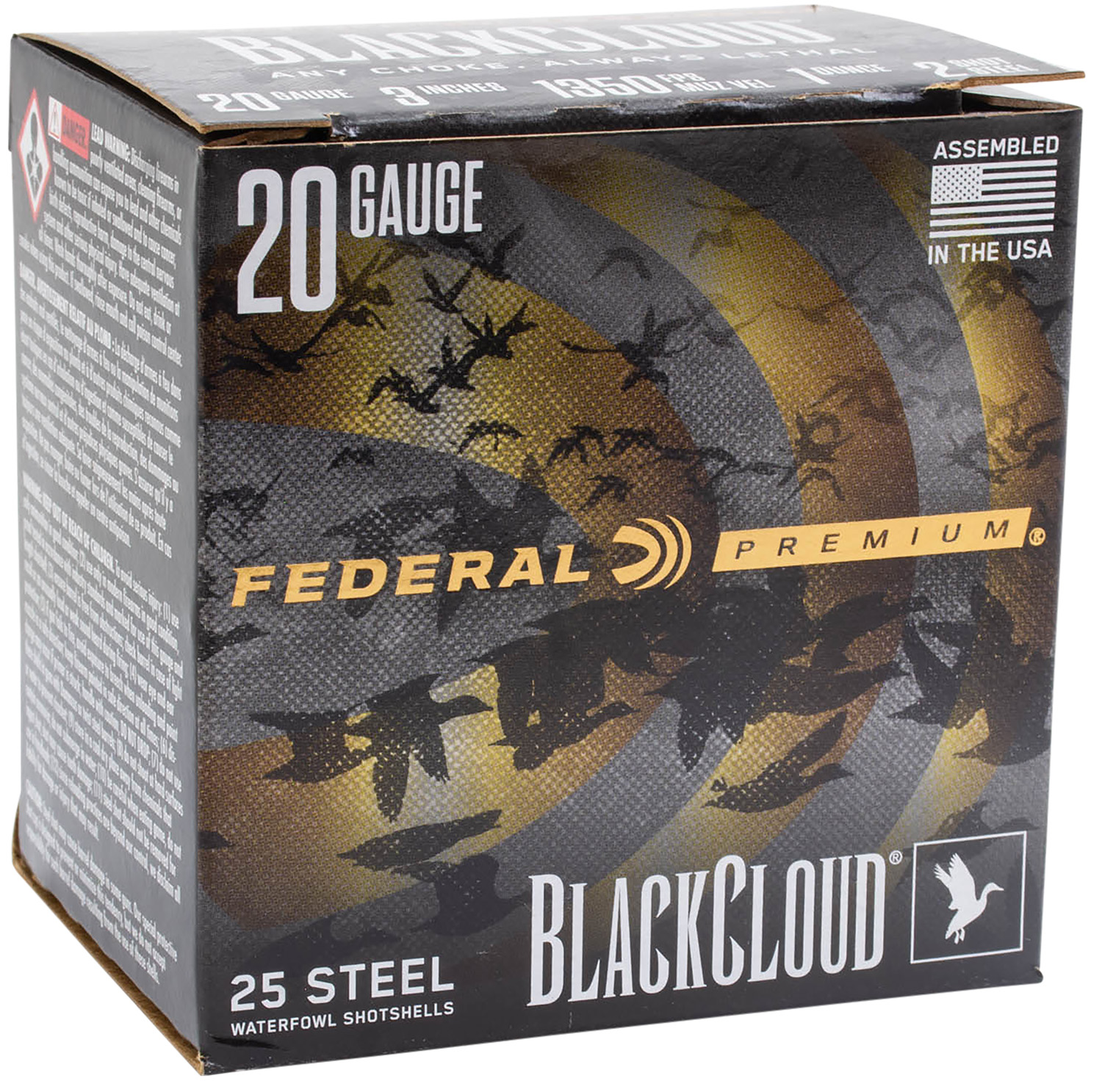 Federal PWUX20924 Black Cloud 20Ga 3" 1oz 1400fps 25rd Box