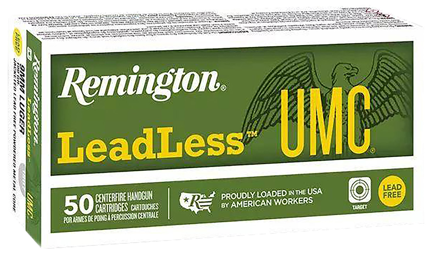 Remington Ammunition R238099mm Luger 100gr 50 Per Box/10 Case