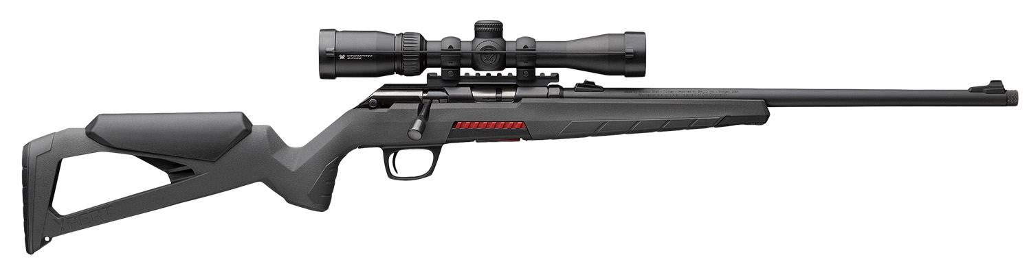 Winchester Repeating Arms 525234186 Xpert w/Optic Full Size 17 WSM 8+1 16.50" Matte Black Threaded Sporter Barrel, Drilled & Tapped Steel Receiver, Gray Synthetic Molded Stock, Vortex Crossfire II 2-7