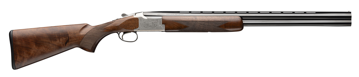 Browning 018347514 Citori Hunter Deluxe 16 Gauge 2.75" 2rd 26" Polished Blued Vent Rib Barrel, Silver Nitride Engraved Steel Receiver, Fixed Grade III/IV Satin Walnut Wood Stock