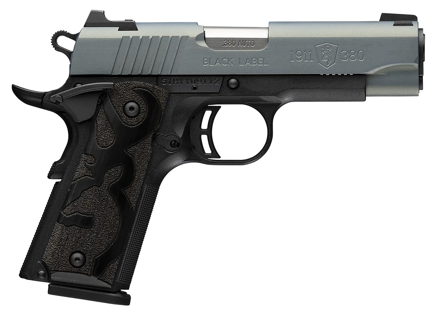 Browning 051993492 1911-380 Black Label Compact Frame 380 ACP 8+1 3.63 Matte Stainless Steel Barrel, Northern Lights Cerakote Serrated Steel Slide, Matte Black Polymer Frame w/Beavertail Browning 051993492 1911-380 Black Label Compact Frame 380 ACP 8+1 3.63 Matte Stainless Steel Barrel, Northern Lights Cerakote Serrated Steel Slide, Matte Black Polymer Frame w/Beavertail