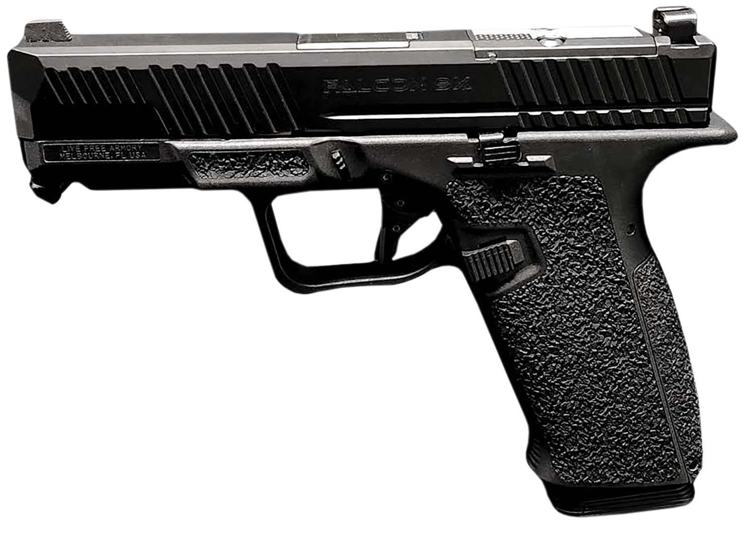 LFA LFF991011 Falcon 9X 9mm 4" 17+1 Black Cerakote Optic Cut Pistol - LFA - 9x19 NATO