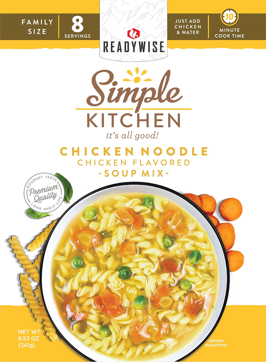 ReadyWise RWSK05062 Chicken Noodle Soup 8 Servings, 6-Pack