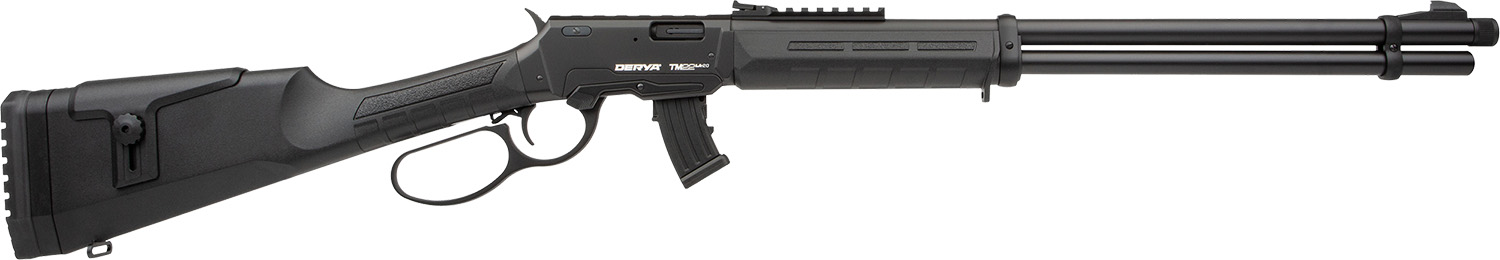 Rock Island TM22LA20 TM22  Full Size 22 LR 10+1 20 Black Anodized Barrel, Black Anodized Picatinny Rail Aluminum Receiver, M-LOK Handguards, Black Anodized Aluminum Fixed Stock,  Ambidextrous