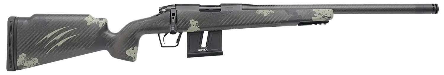 Fierce Firearms FRR22LR18BF Carbon Razor 22 LR 10+1 18" Black Cerakote C3 Carbon Fiber Threaded Barrel, Black Cerakote Drilled & Tapped Steel Receiver, LR Raised Negative Comb Forest Camo Carbon Fiber