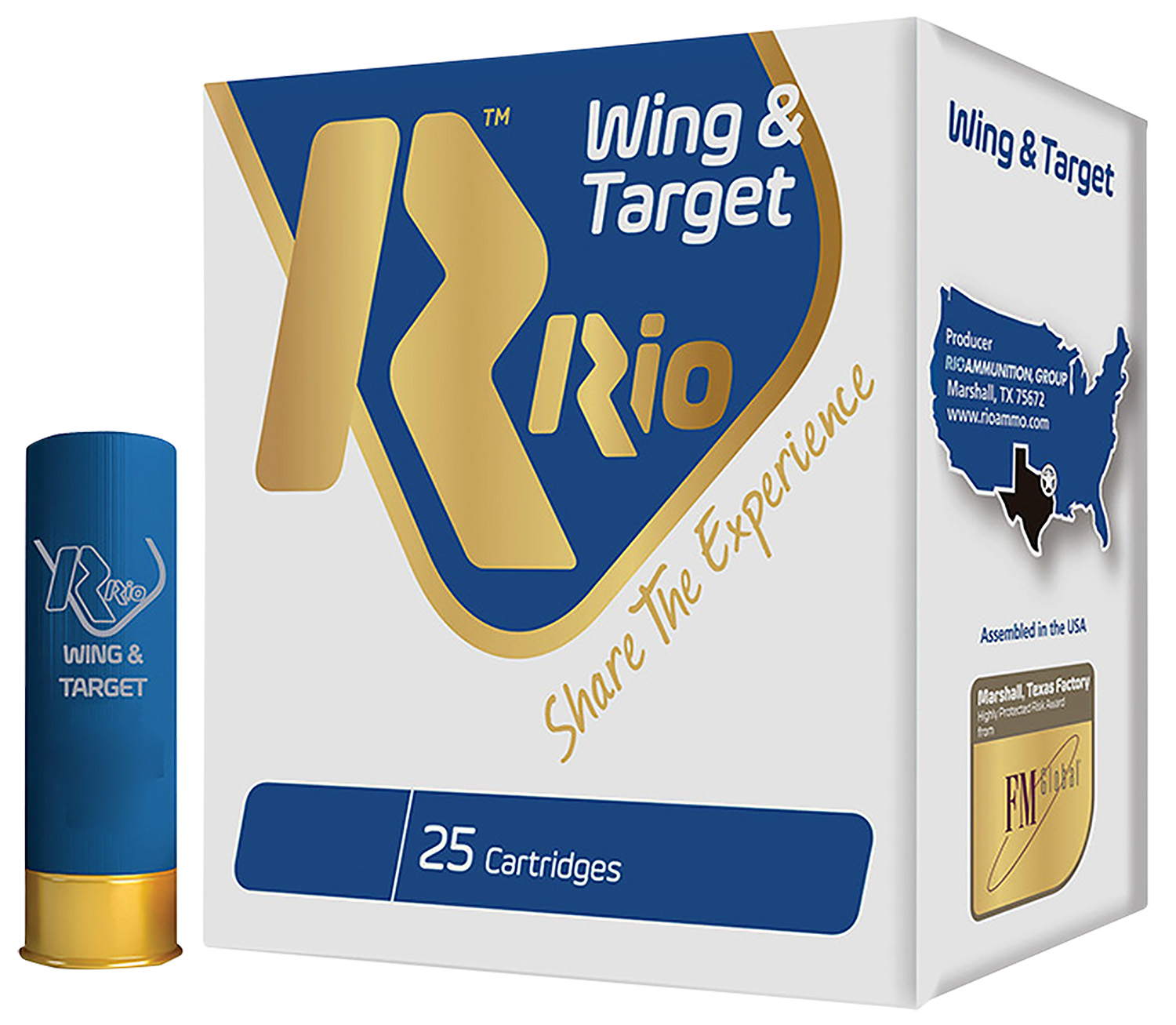 Rio Ammunition WT2875 Wing & Target  12Gauge 2.75 1oz 7.5Shot 25 Per Box/10 Case