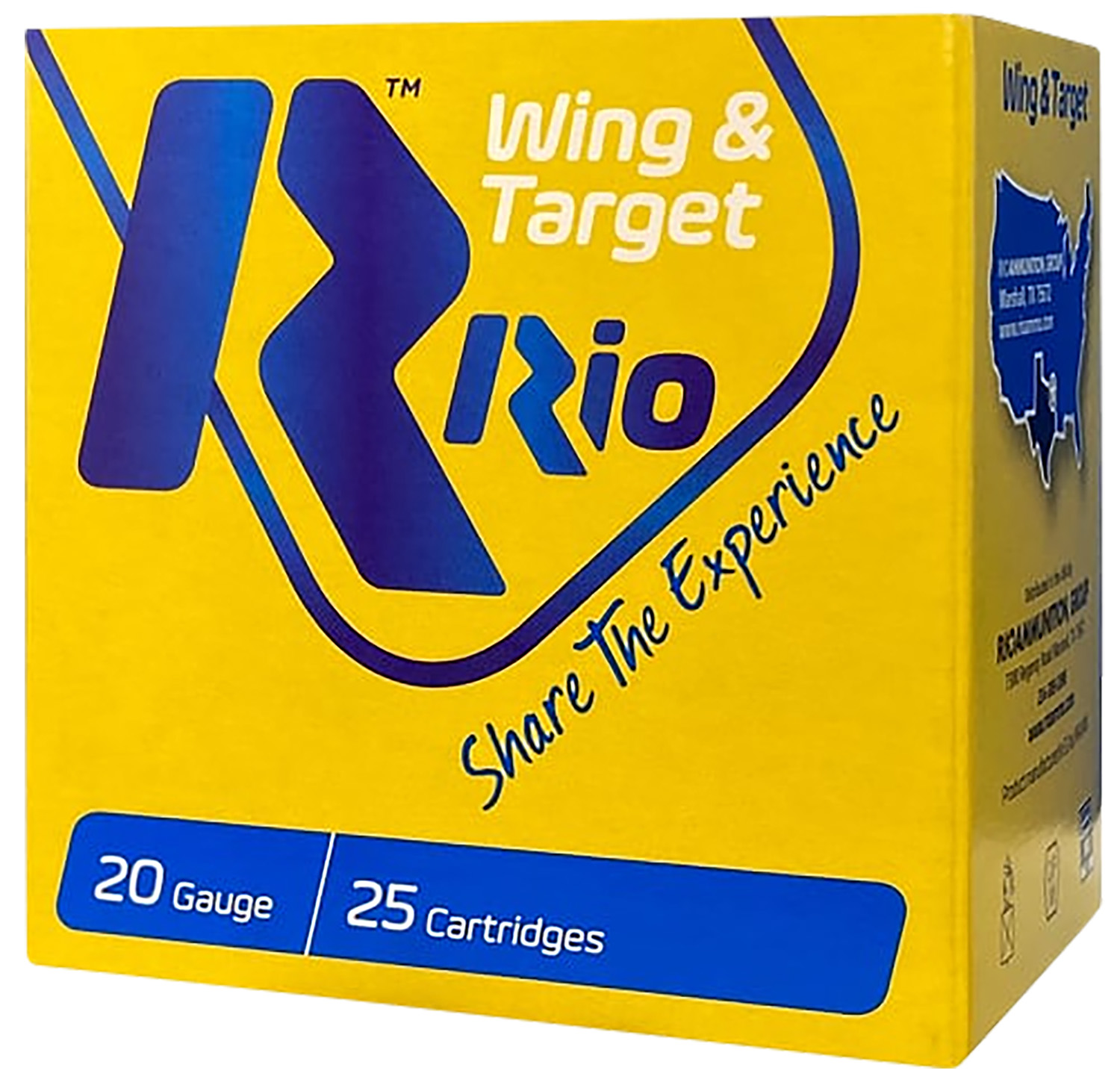 Rio Ammunition WT208 Wing & Target  20Gauge 2.75 7/8oz 8Shot 25 Per Box/10 Case