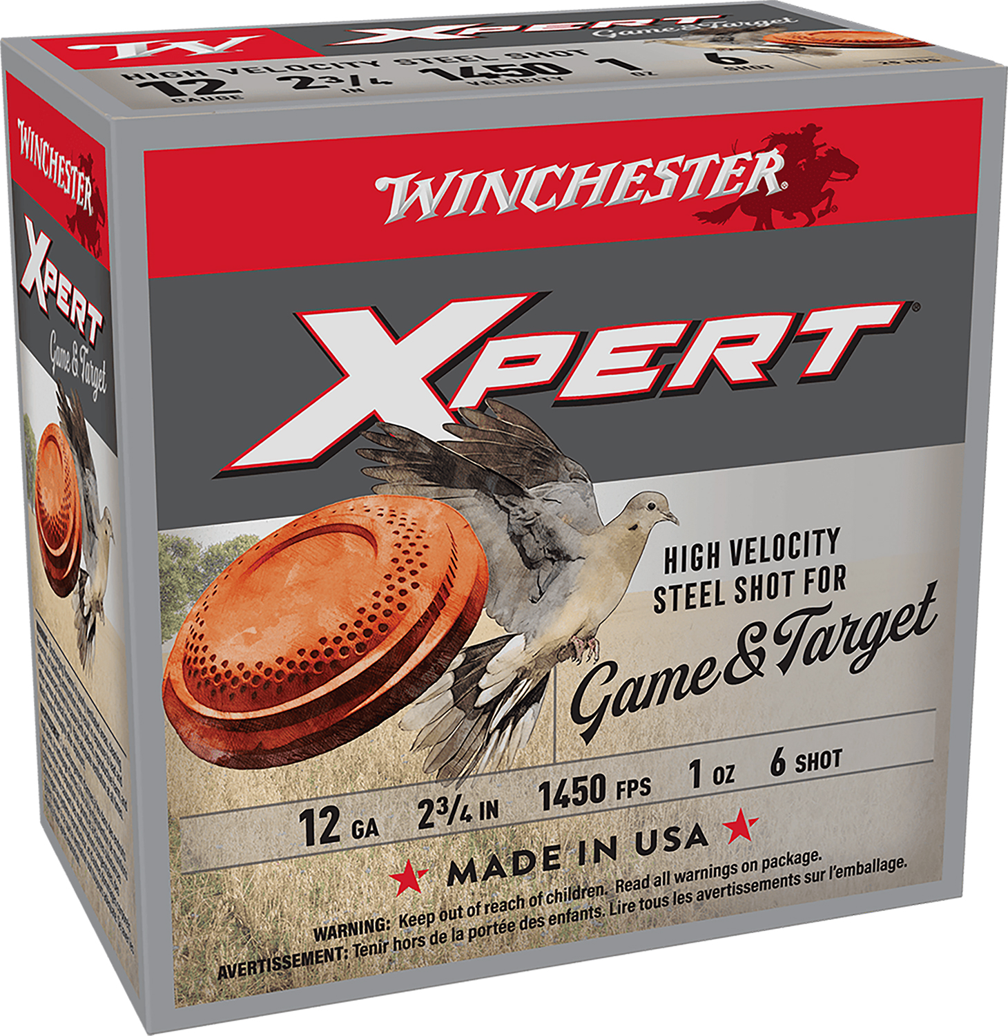Winchester WE12GTHV6 Xpert 12Ga 2.75" 1oz #6 1450fps 25 Rounds