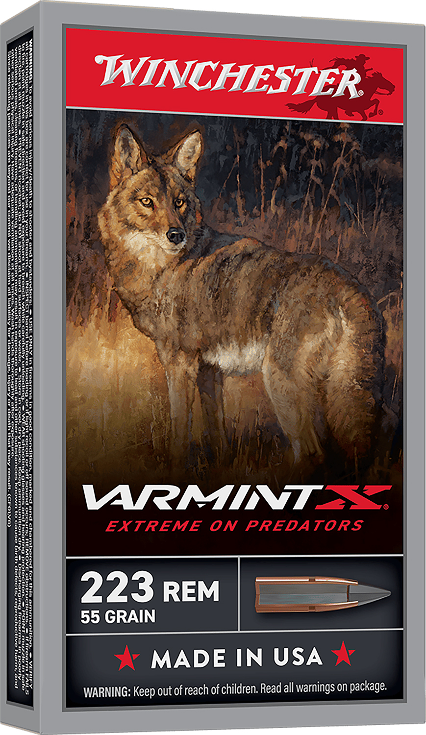 Winchester X223PXP Varmint X 223Rem 55gr Extreme Point Ammo 20/Box
