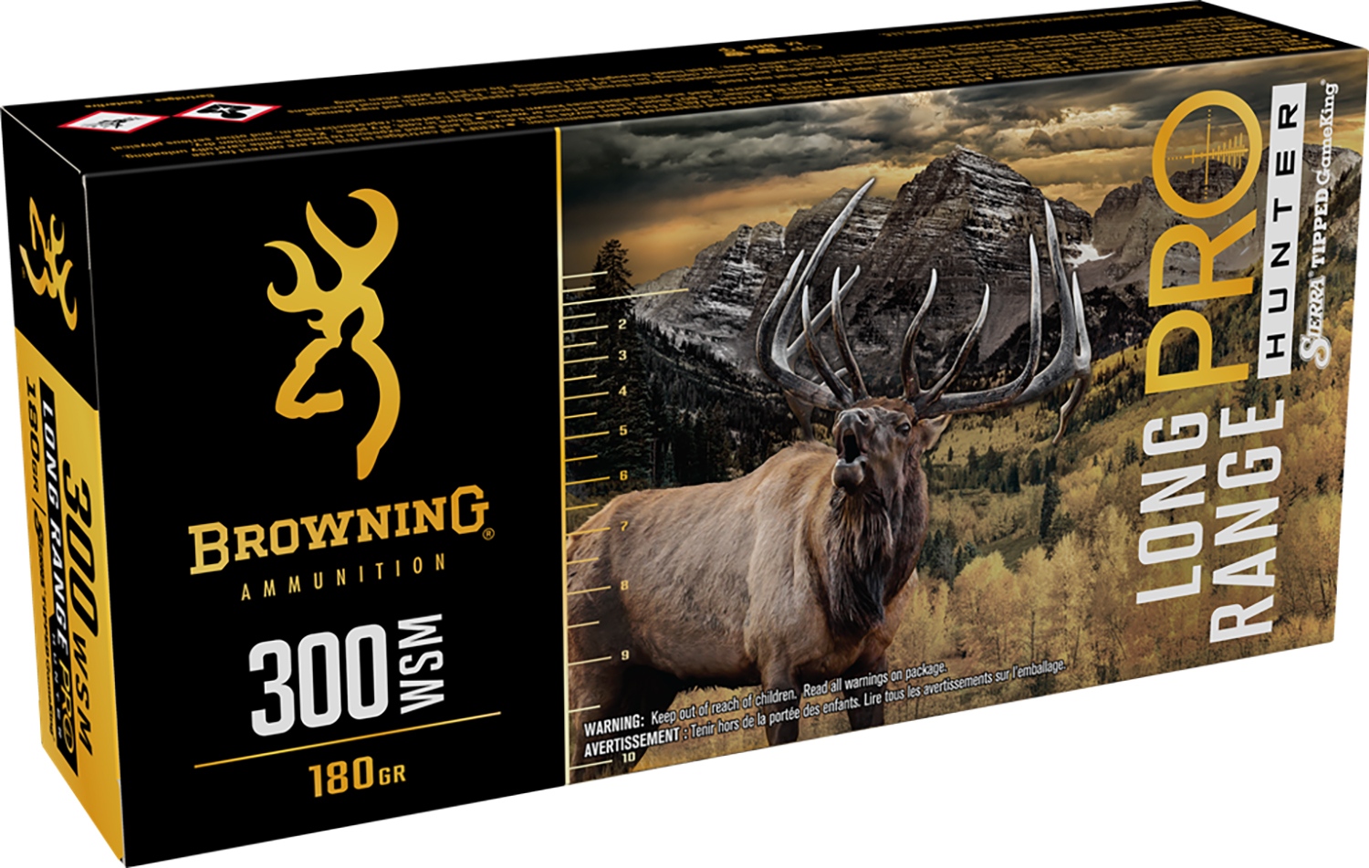 Browning Ammo Long Range Pro Hunter 300 WSM 180gr Sierra Tipped GameKi