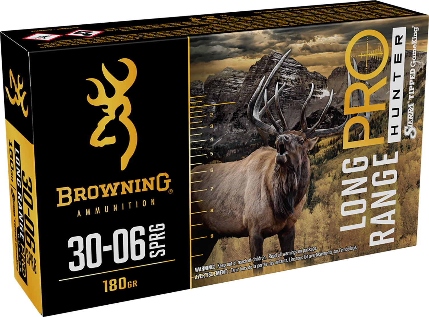 Browning Ammo Long Range Pro Hunter 30-06 Springfield 180gr Sierra Tipped GameKing 20rd