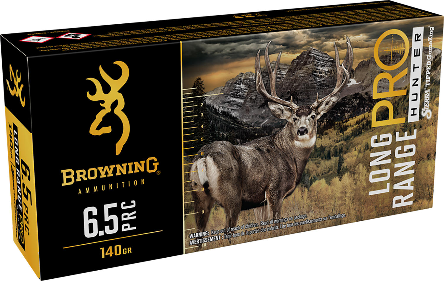 Browning Ammunition Long Range Pro Hunter 6.5 PRC Ammo 130 Grains