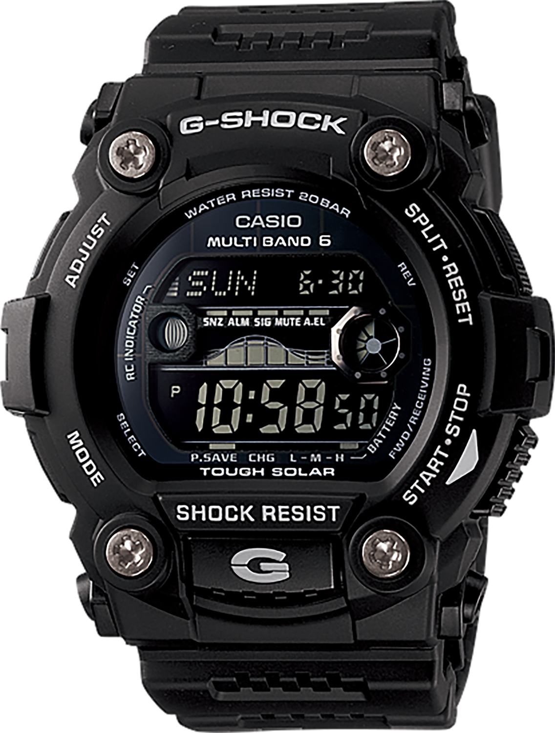 GSHOCK GW7900B1 PREMIER CASIO MLTIBAN BLK