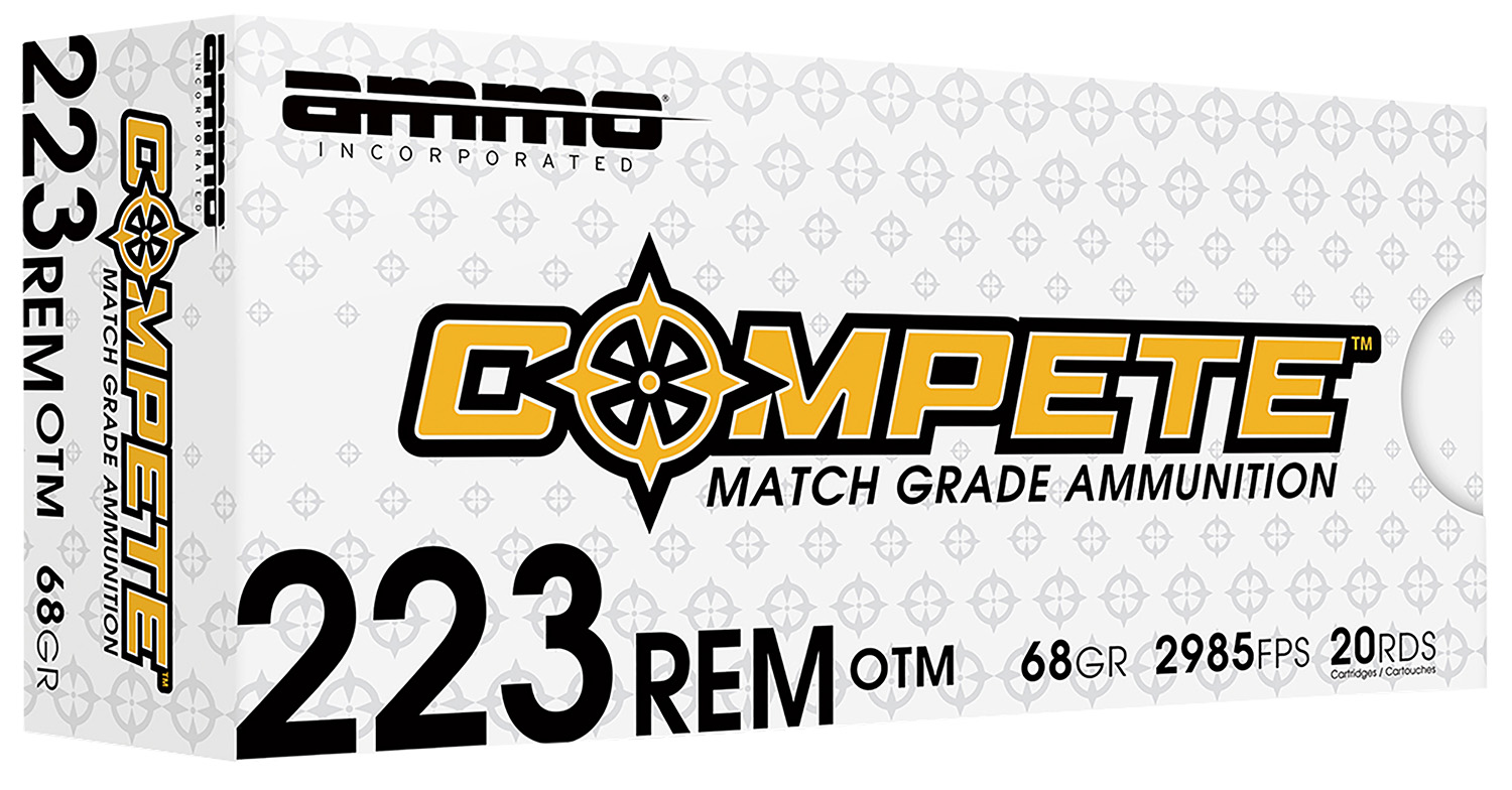 Ammo Inc 223068BTHPA20 Compete  223Rem 68gr Open Tip Match 20 Per Box/10 Case