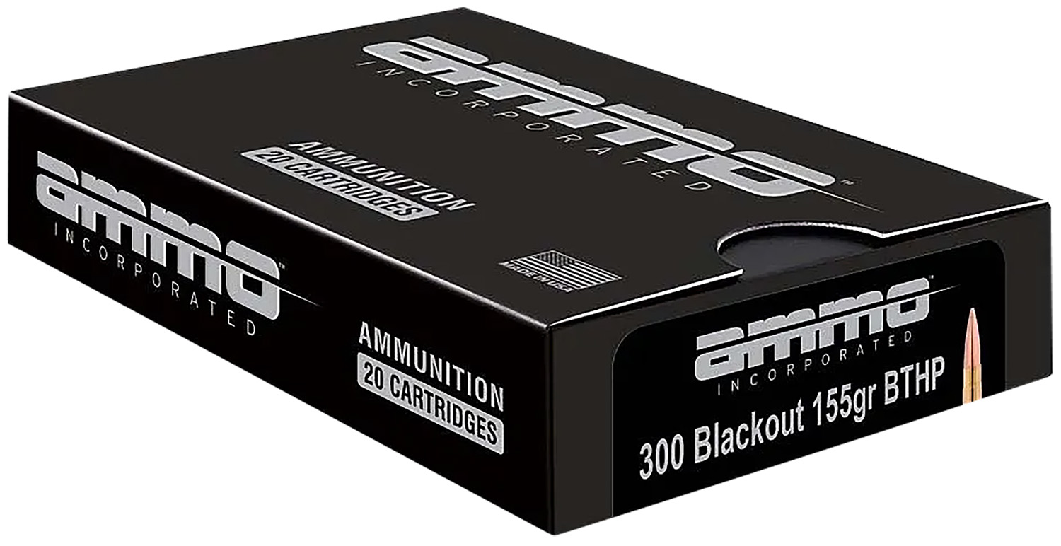 Ammo Inc 300 Blackout 115 Gr Boat Tail Hollow Point Match 20 Per Box