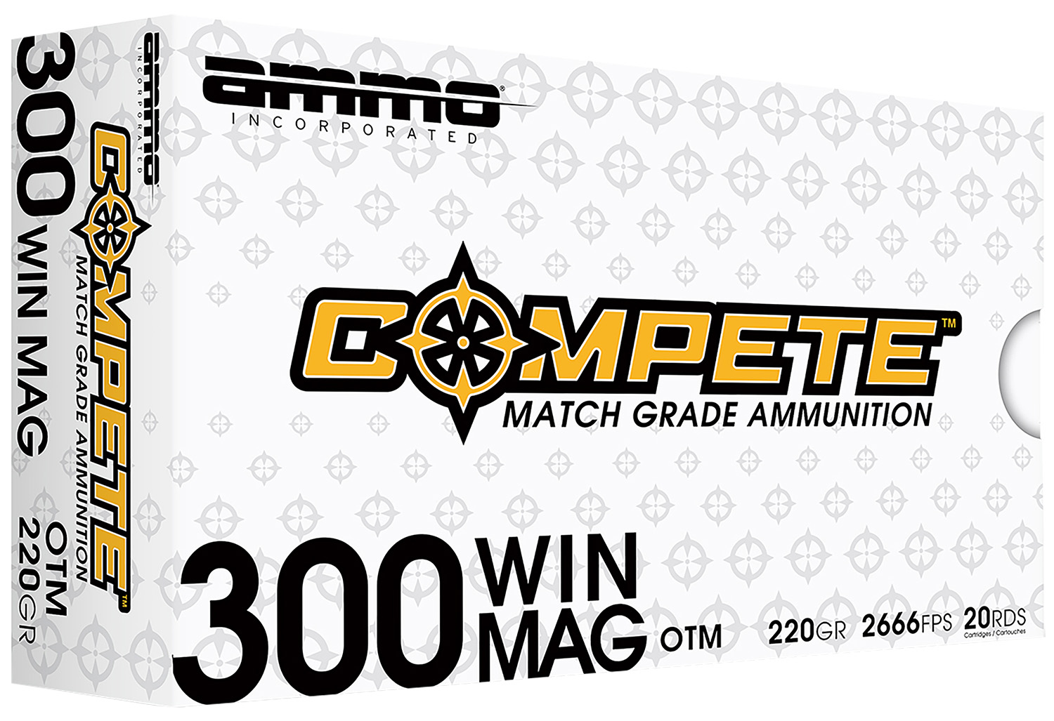 Ammo Inc 300WM190BTHPA20 Compete 300WinMag 220gr Open Tip Match 20 Per... - Ammo Inc. - .300 Win Mag