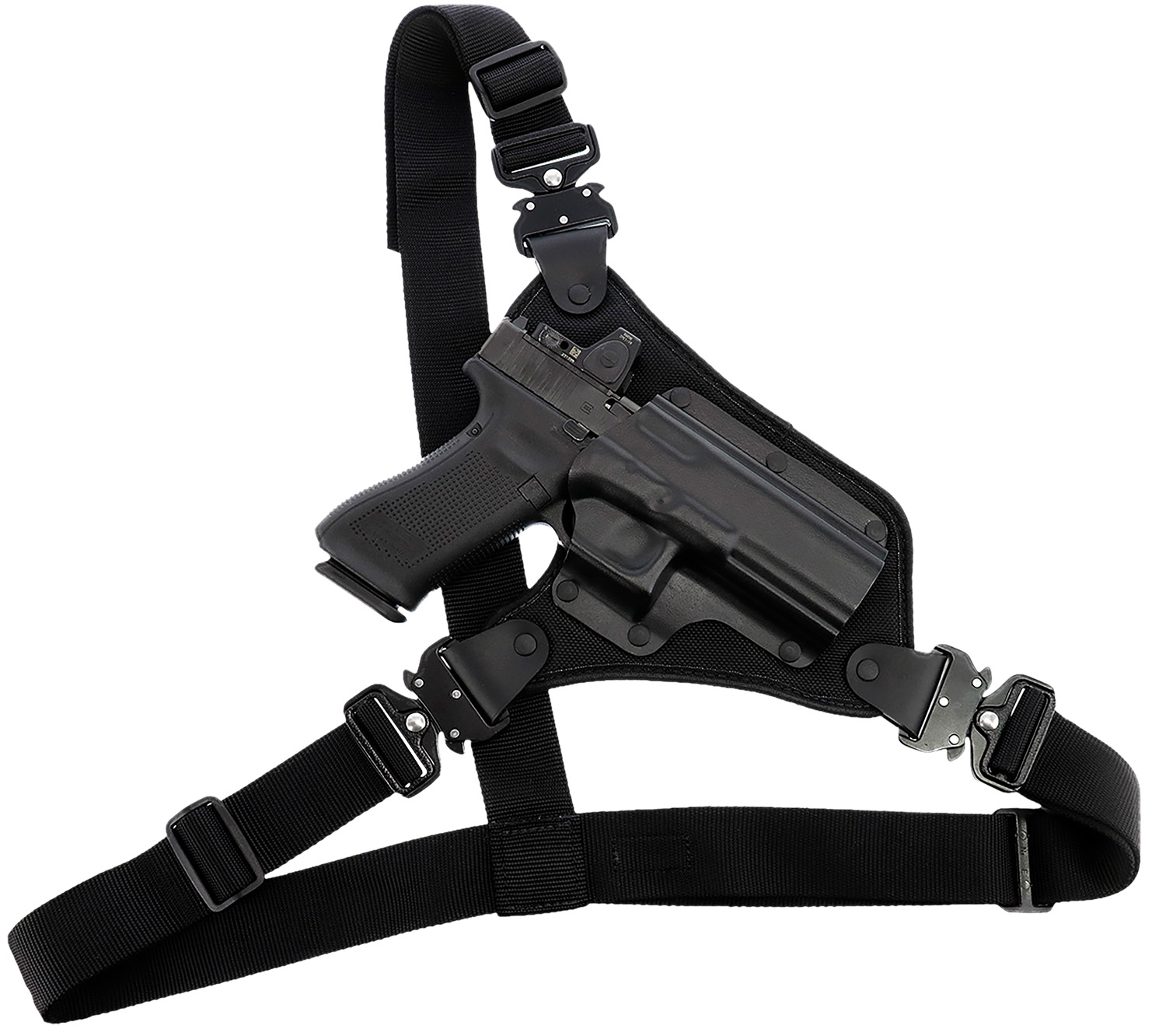 Galco HR186B High Ready Chest Holster Black for Ruger Alaskan 58" Chest